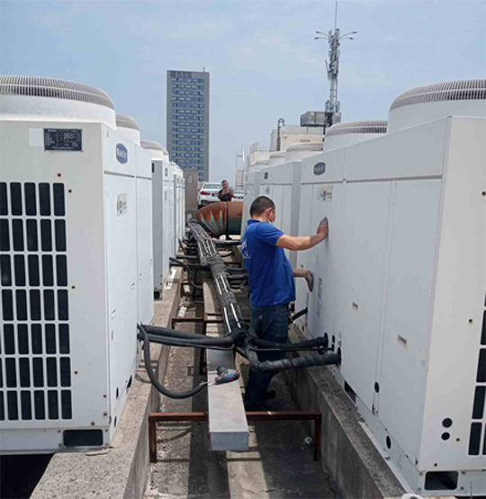 达川中央空调制热和不制冷系统维修方法